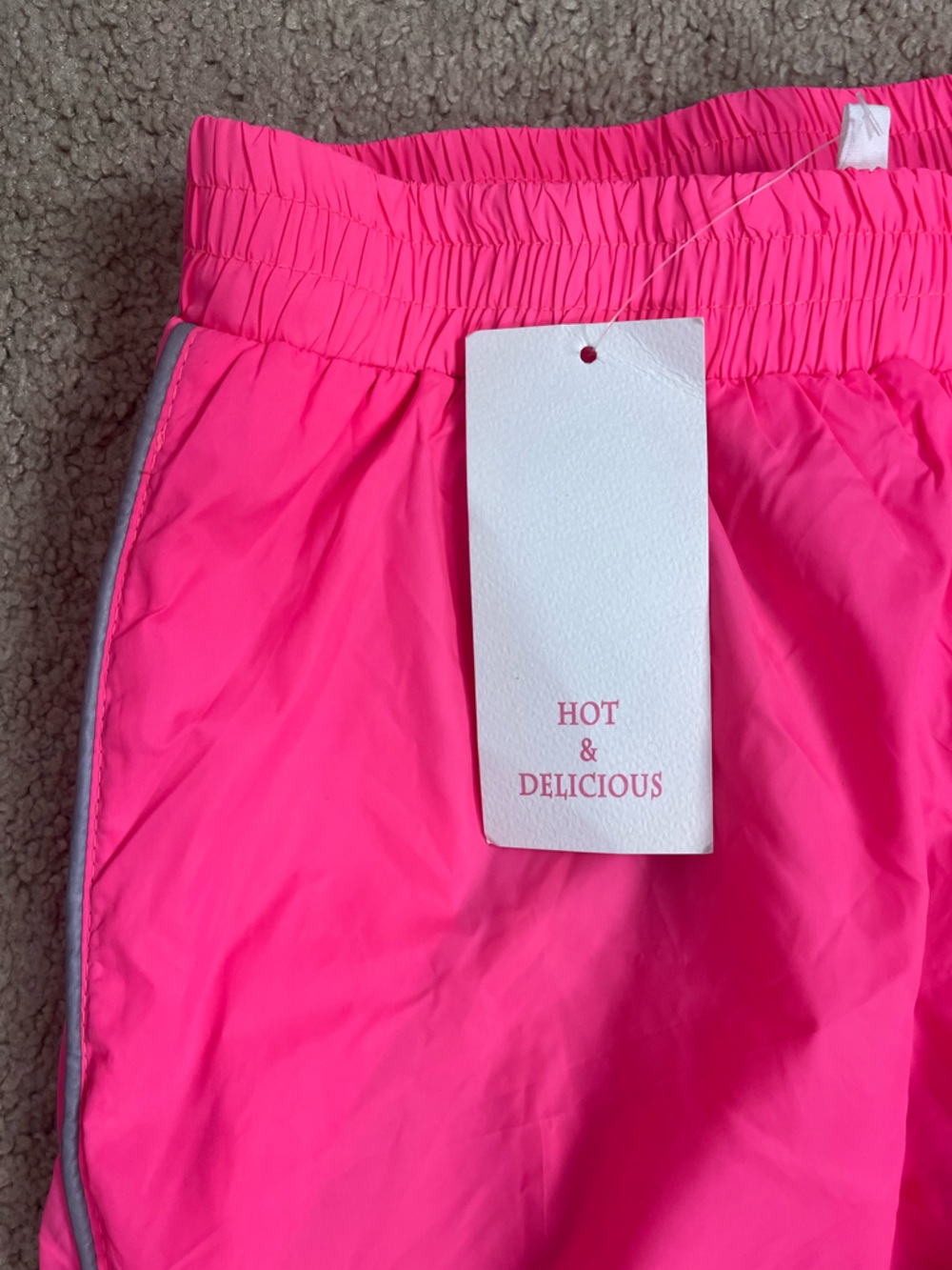 Retro Neon Colorblock Track Pants Joggers Womens Small Lined Y2K Athleisure NWT - Picture 6 of 11